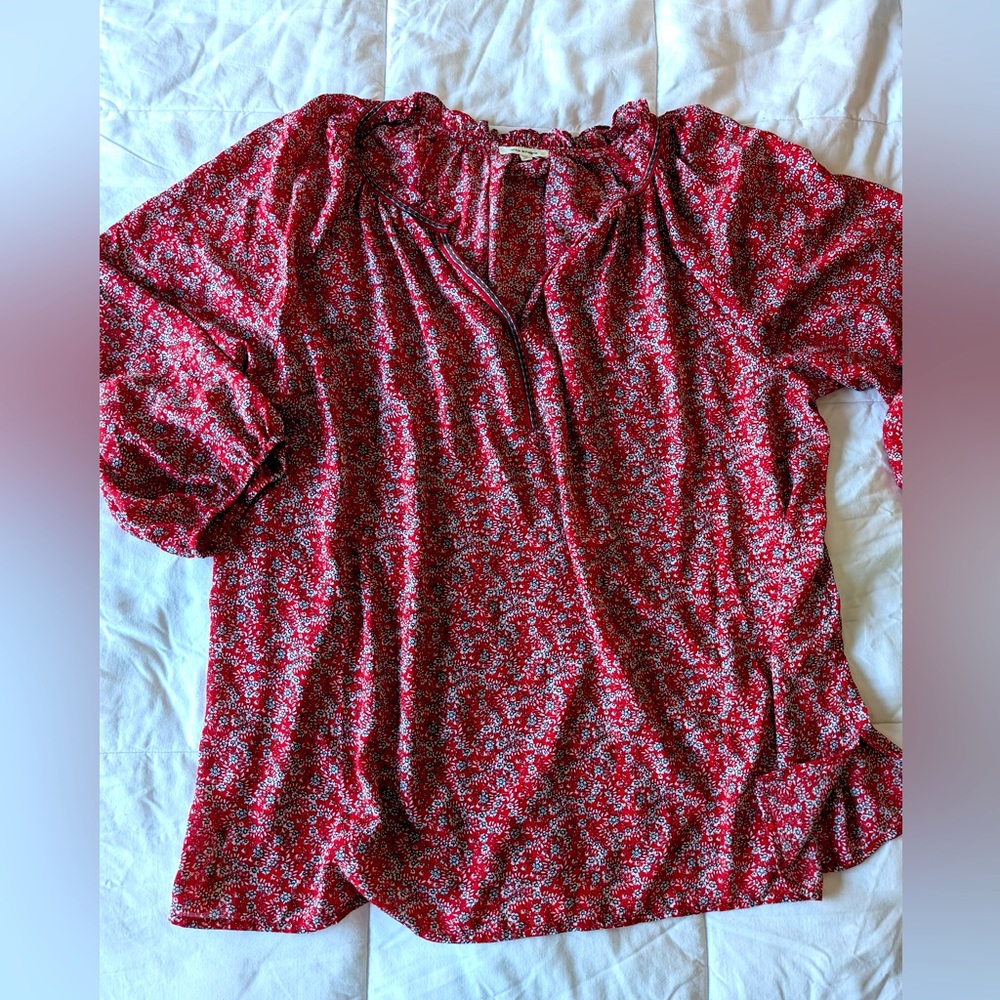 Max Studio Plus Size Blouse, Sz 2x Red